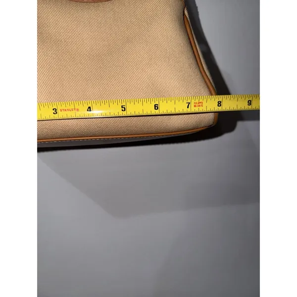 Vintage Fossil Canvas Purse Handbag Woven Handle Baguette Womens Y2K P - Image 9
