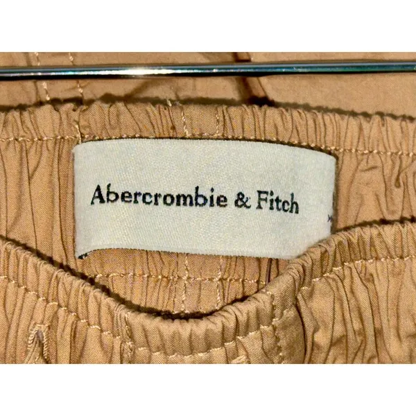 NWT Abercrombie & Fitch Tan Brown Parachute Cargo Pants Utility Pants Size M R - Image 3
