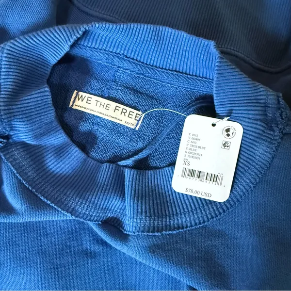 NWT Free People We The Free Hi-Lo Pullover - True Blue - Image 6