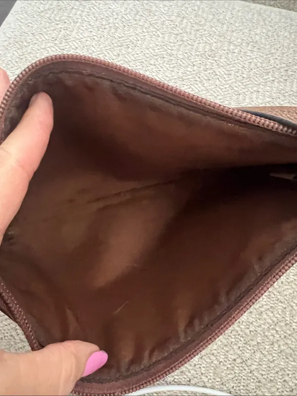 Coach Storypatch Badge pouch Brown Leather Clutch - Image 3