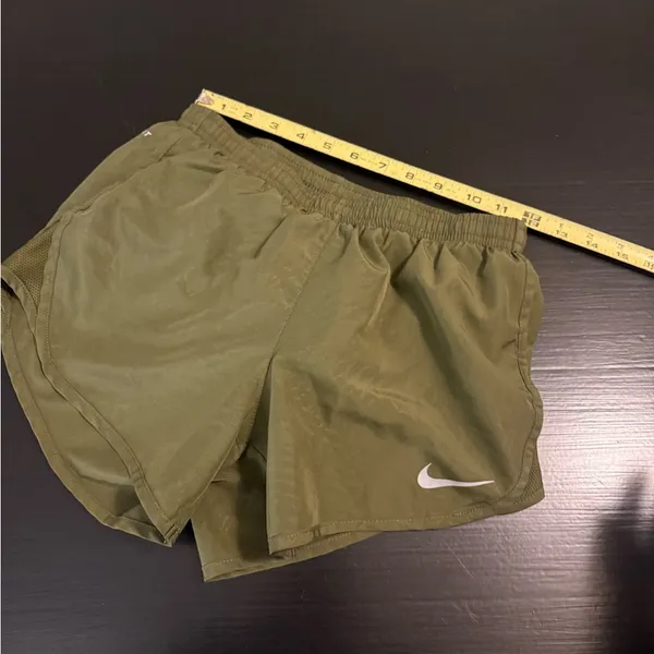 Nike‎ Khaki Green Running Shorts - Image 3