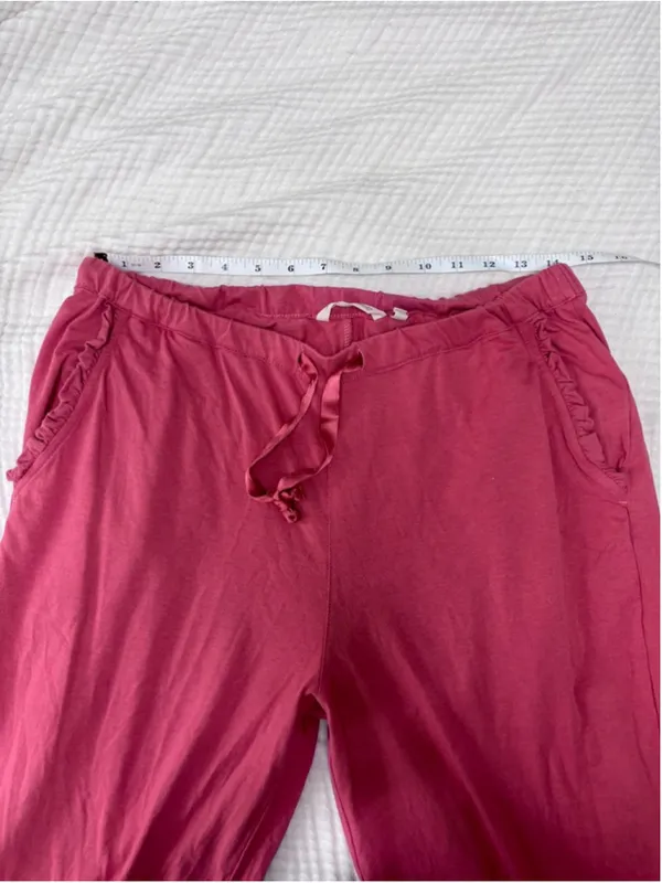 Women's Soft Surroundings Mauve Pajama Pants M Cotton Modal - Image 5