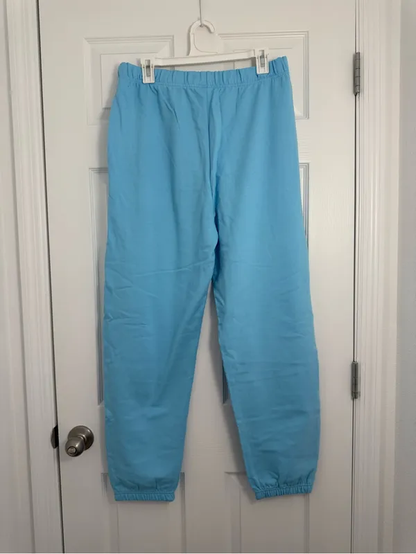 Years of Ours X FFF Joggers Oversize Cotton Sky Blue Medium/Large - Image 4