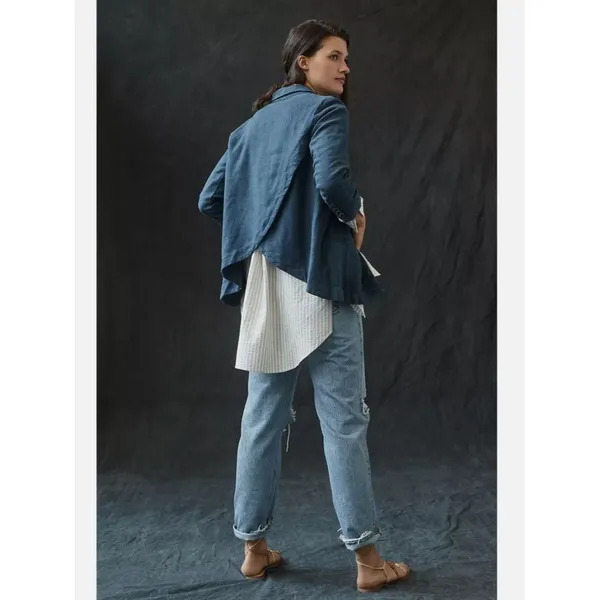 Anthropologie Vintage Washed Blazer - Image 4