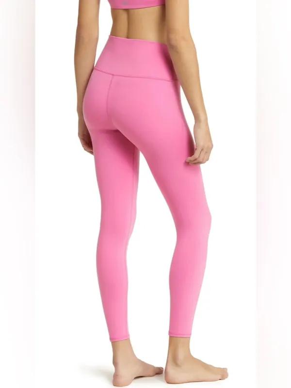 ALO Yoga NWT Airbrush Paradise Pink 7/8 High-Rise Leggings Size L - Image 2