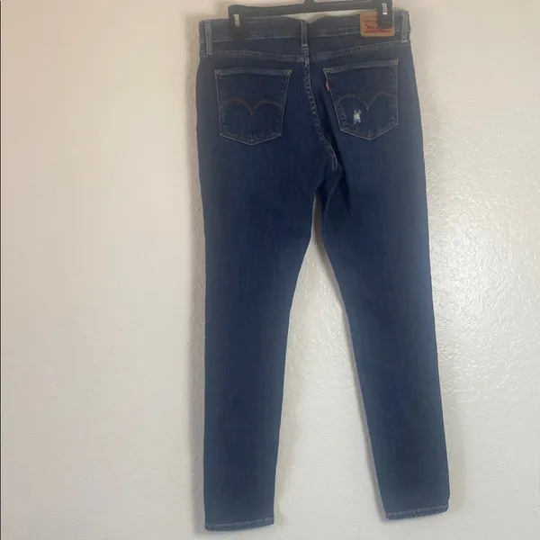 Levi's Blue Skinny Jeans‎ with Distressed Details - Image 2
