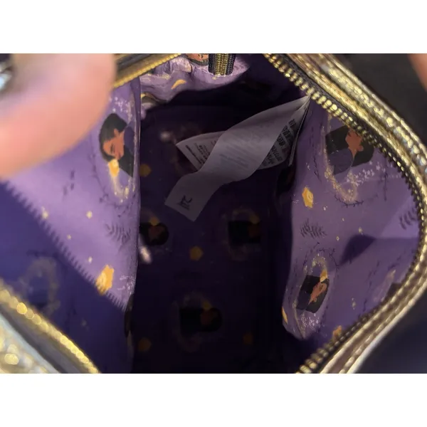 NWOT Disney Parks Wish Movie Loungefly Backpack Purple Gold Asha Star, Asha - Image 6