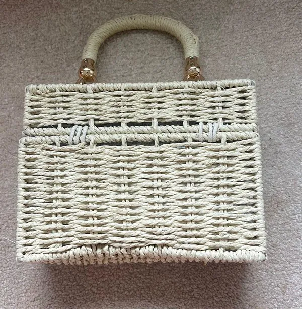 ZARA Woven Hand Bag - Image 2
