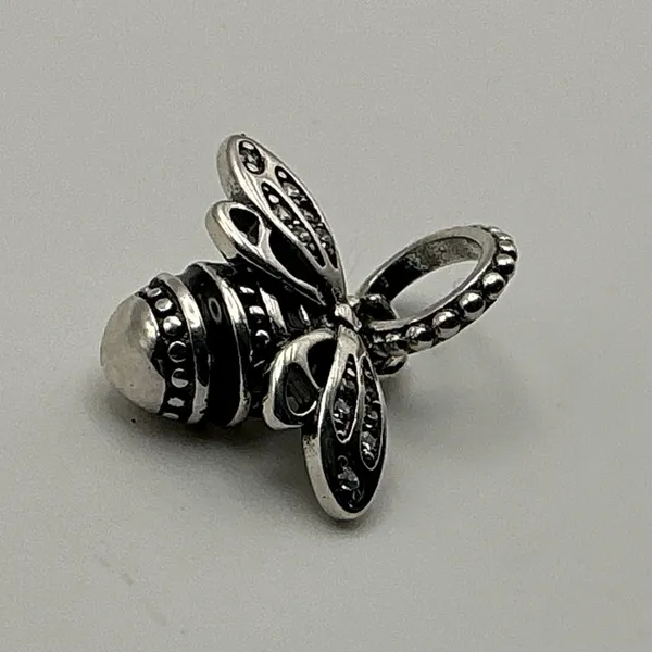 Pandora 398840C01 Sparkling Queen Bee Pendant Sterling Silver CZ Retired - Image 6
