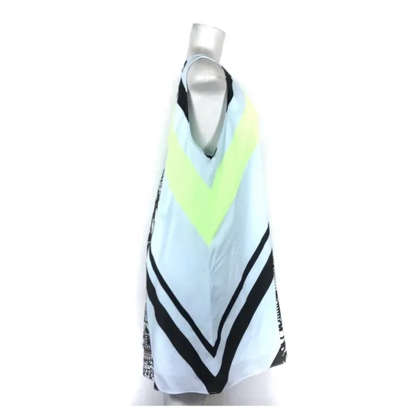 Hale Bob Dress Size Large Tunic Abstract Graphic Sleeveless Summer Neon Casual - Image 3