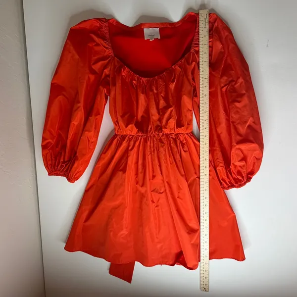 Cinq à Sept Delilah Mini‎ Dress Size 4 Fire Coral Fit and Flare Designer Party - Image 12