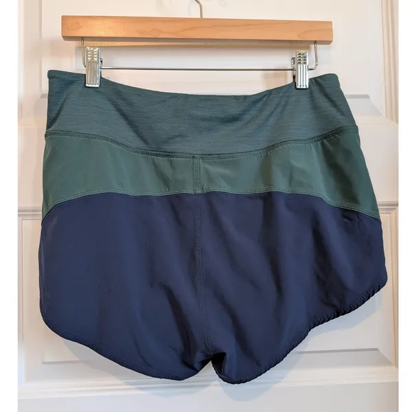 Outdoor Voices Floral Navy, Yellow & Green Athletic Shorts - Image 2