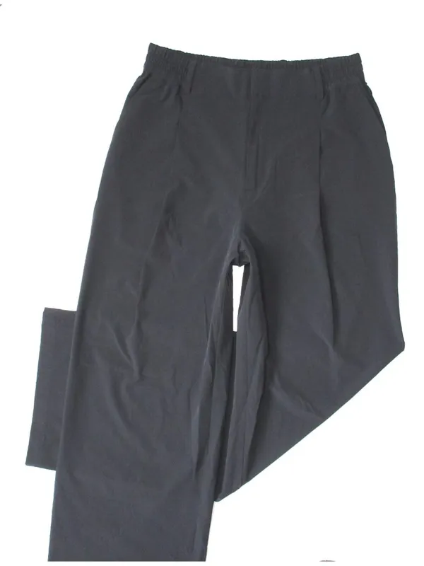 NWT Alo W51208R High-Waist Pursuit Trouser in Black Pleated Wide Leg Pants S - Image 2