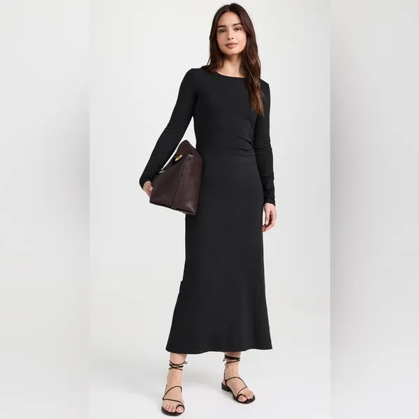 Xirena Wiley Long‎ Sleeve Black Dress, Size XL - Image 8