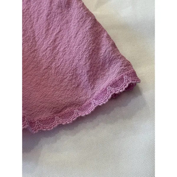 Victoria's Secret Lace Trim Camisole Nightgown Pink Silk Y2K Vintage XS - Image 9