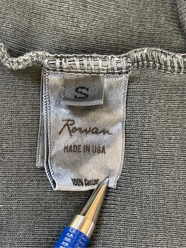 Rowan Pruitt Tank Top 100% cotton ribbed Gray boho festival casual streetwear S - Image 6