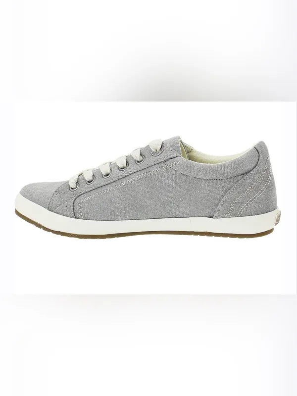 Taos Star Women's Sneakers Grey Washed Canvas SIZE 10.5 great condition - Image 2