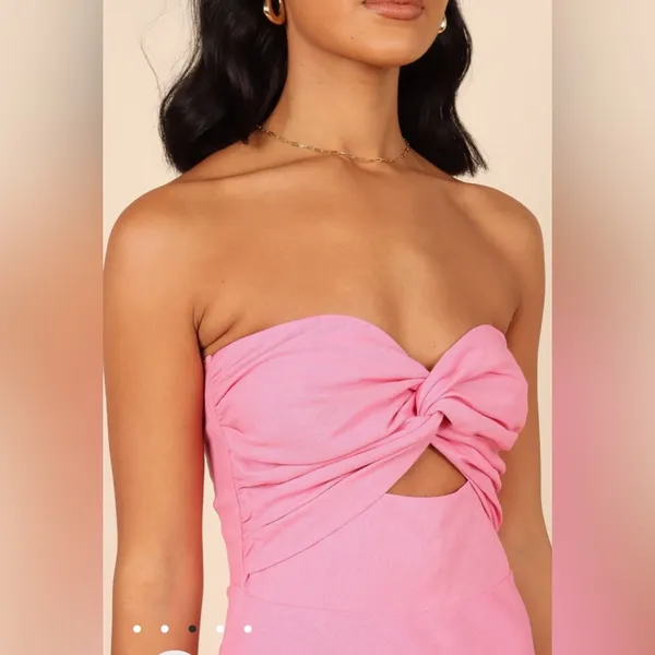 Petal + Pup Rosetta Pink Strapless Dress - Image 3