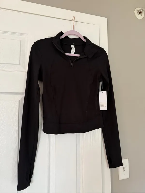 Yogalicious Lux Black Workout Long Sleeve Top New Gym - Image 2
