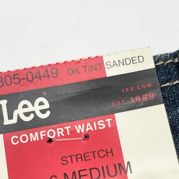 Lee Womens Jeans Size 6 Medium Straight Leg Y2K Preppy Minimalist Dark Academia - Image 9
