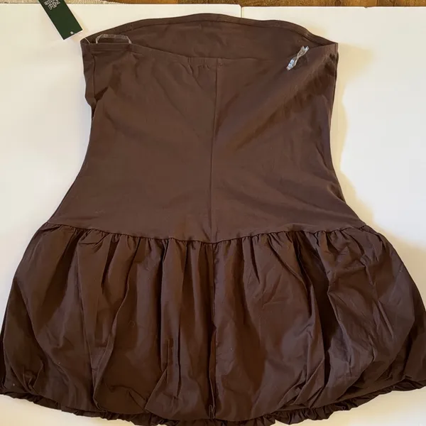 Wild Fable Brown Strapless Dress - Image 8