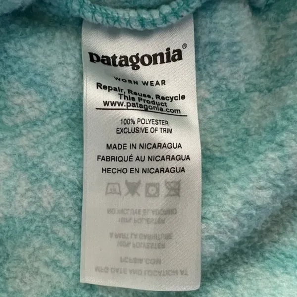 Patagonia Synchilla Snap-T Lightweight Fleece Batik Hex Big Bend Pullover Jacket - Image 6