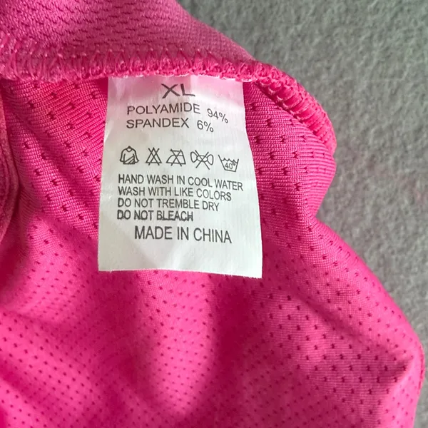 Women's NEW Pink Mesh Racer Back Sports Bra Size XL #260756 - Image 4