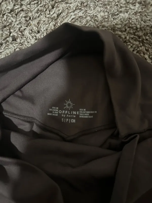 Brown / Taupe Real Me OFFLINE by Aerie Leggings - Image 2