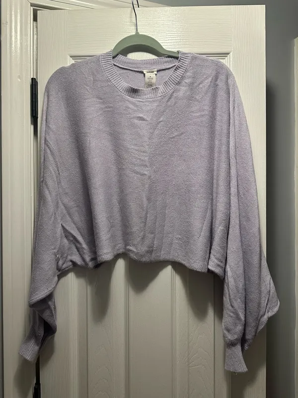 Garage Pastel purple cropped sweater - Image 3