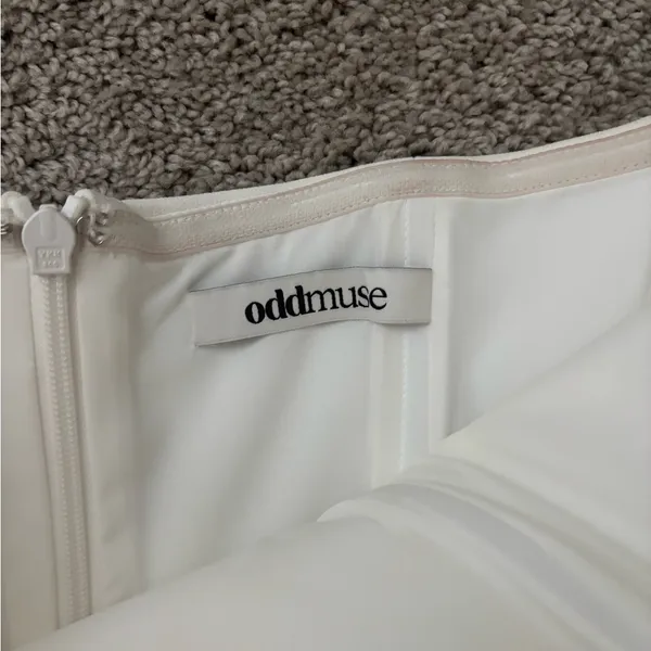 Odd Muse Strapless Dress White Size M - Image 9