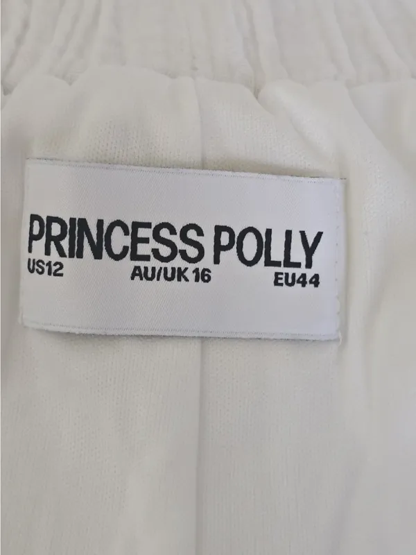 Princess Polly White High-Waist Gauze Shorts - Image 7