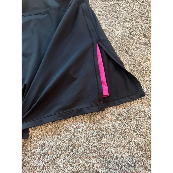Skirt‎ Sports Womens Gym Girl Ultra Skort Black Pink Running Tennis Skirt Large - Image 7