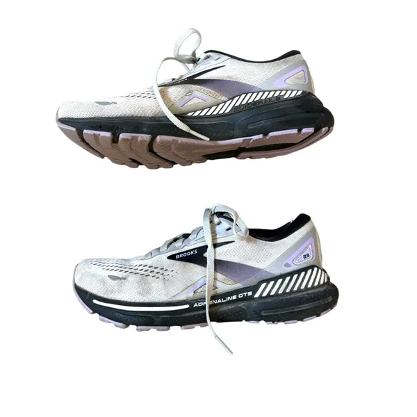 Brooks Adrenaline GTS 23 Shoes Womens 5.5 Gray Black Running Sneakers Support - Image 3