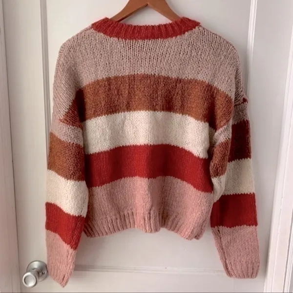 F21 striped dropped shoulder sweater NWT - Image 5