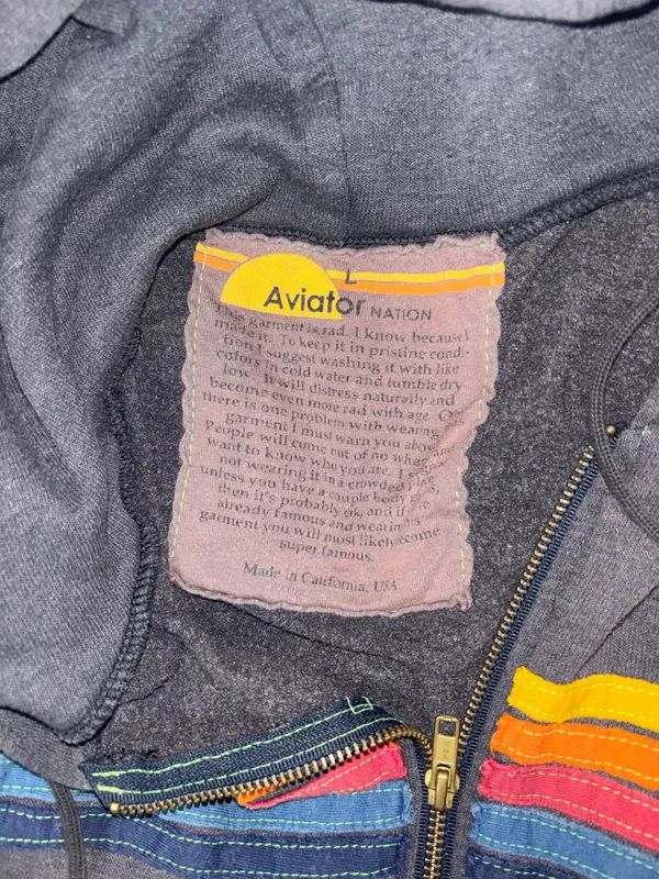 Aviator Nation Hoodie Zip-Up - Image 3