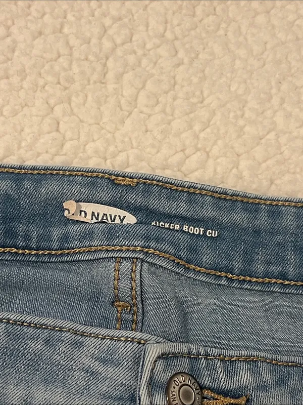 Old Navy Kicker Bootcut Light Blue Denim Jeans - Image 8