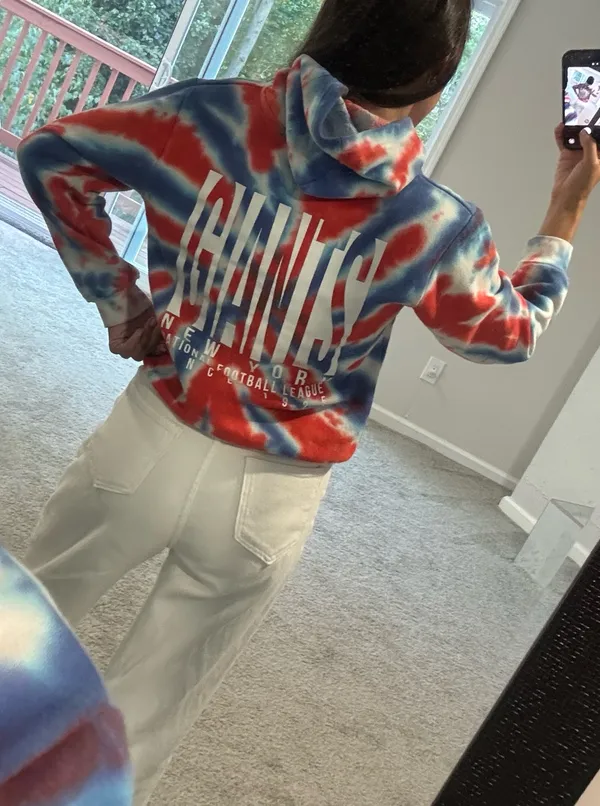 NY Giants Tie Dye Sweatshirt Multiple Size Youth S - Image 3