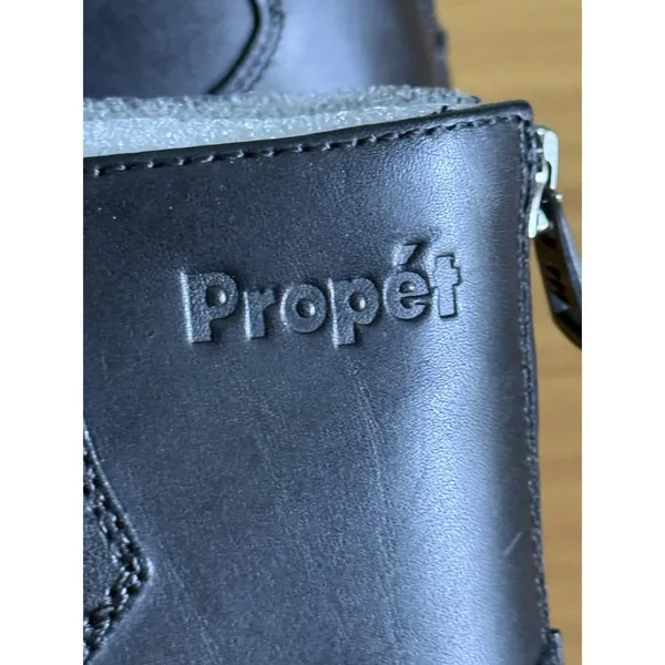 Propet Maisie Leather Ankle Boots Womens Size 8 Black Western Cowboy - Image 9