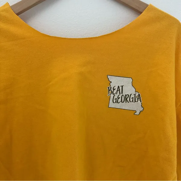 Beat Georgia Mizzou Off The Shoulder Crop Top - Image 2