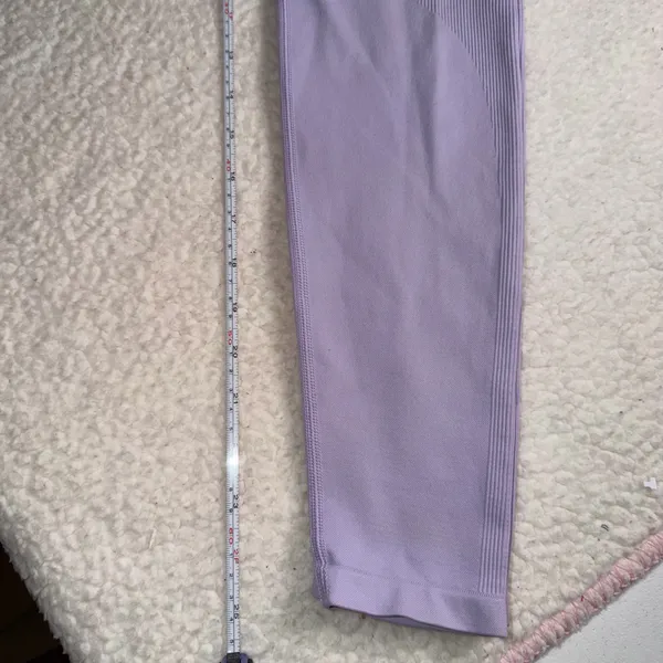 PINK Victoria's Secret Seamless High-Waist Lilac Leggings - Image 7