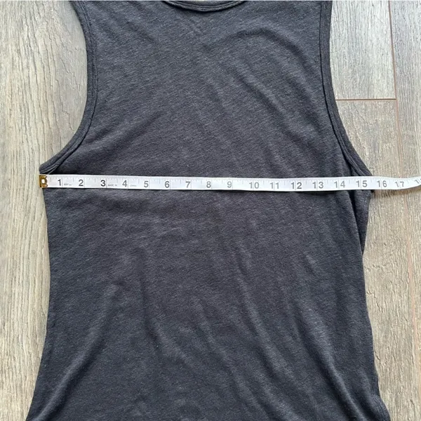 Free People Intimately All the Time Linen Blend Black Tank Top Sleeveless Shirt - Image 10