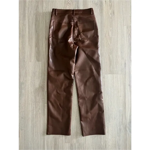 Aritzia Wilfred Women’s The Melina Pant Cognac - Size 2 NWT - Image 3