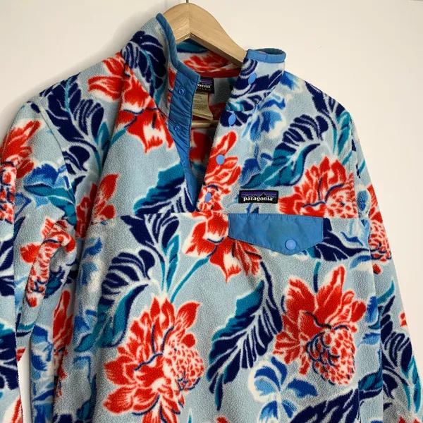 Patagonia Synchilla Snap-T Fleece Pullover Hawaiian Manoa Dusk Blue Small Rare - Image 4