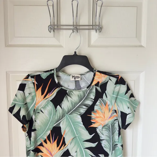 Show Me Your Mumu Small Birds Of Paradise‎ Mini Shirt Dress Resortwear Boho - Image 5