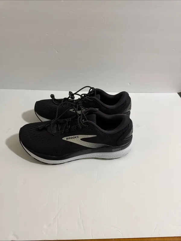 Brooks Women’s Athletic Running Shoes - Black with Silver Trim - Image 2