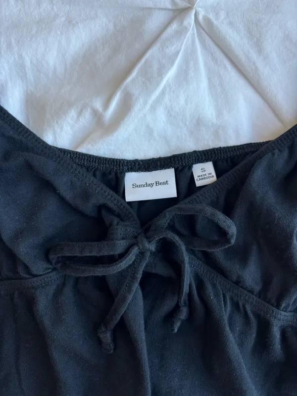 aritzia sunday best kaia top black - Image 3