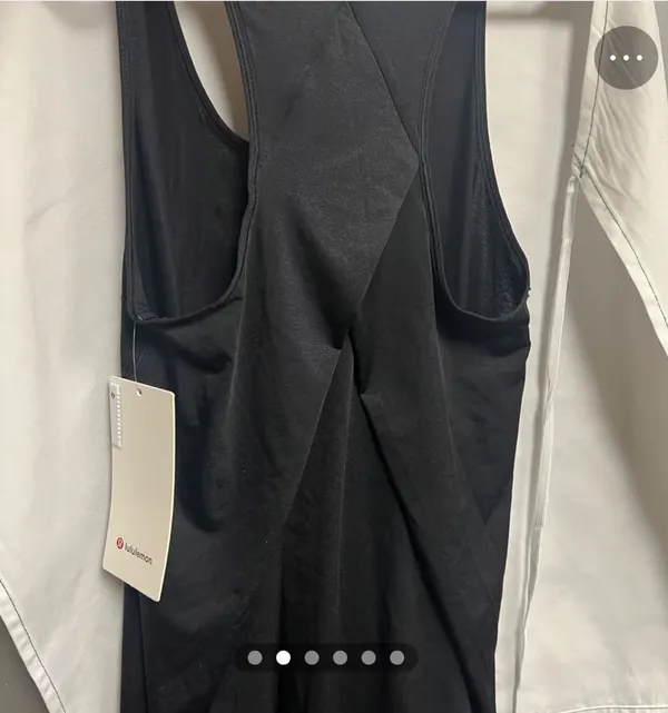 NWT Lululemon sheer black tank size 4 - Image 2