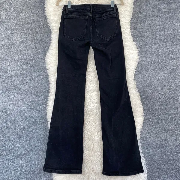 Wild Fable Low Rise Flare Black Denim Jeans Y2k Grunge Alt Mallgoth Rocker - Image 6