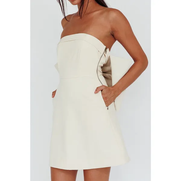 Miou Muse Purple Strapless Bow Back Mini Dress Size Small NWT Cocktail Party - Image 7