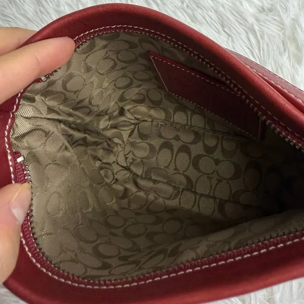 Vintage COACH y2k Red Demi Legacy Mini Duffle bag - Image 8